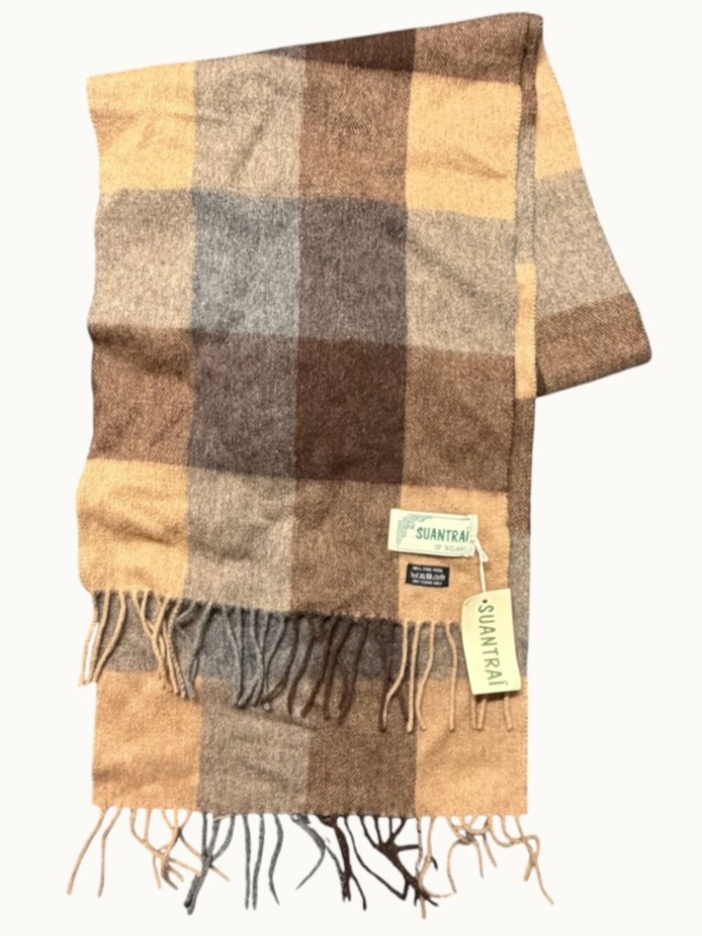 NWT 100% Pure Wool Suantrai of Ireland Plaid